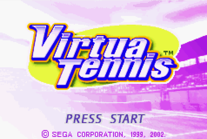 Virtua Tennis Title Screen